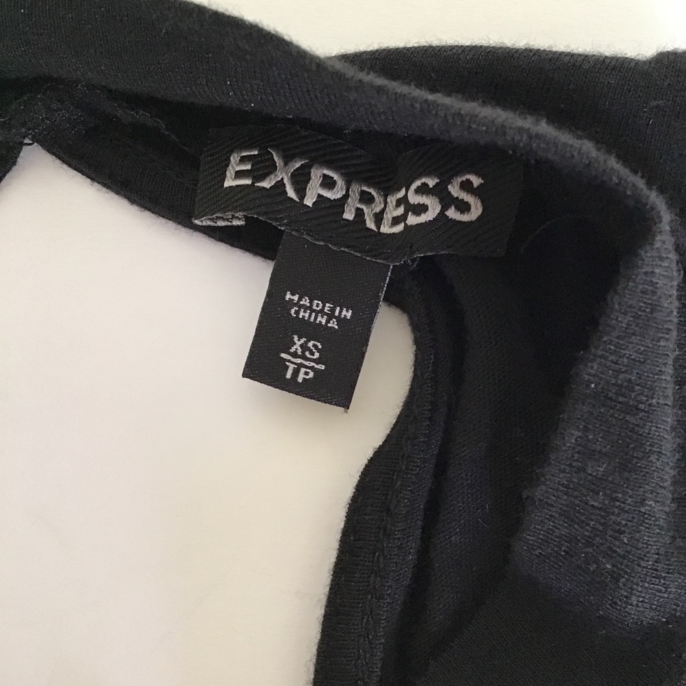 EXPRESS BLACK SEQUIN FRONT HALTER NECK TANK TOP… - Picture 6 of 12